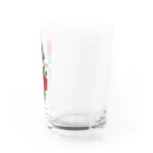 micyorina shopのmicyorina 「logo」RED 一部しんのすけ Water Glass :right