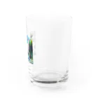 kazu_gの森は生きている「宝石」です！静寂を貴方の声で守ってください！（濃色用） Water Glass :right