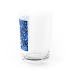 オンラインショップイエローリーフの鮮やかな青色の花　ネモフィラ グラス右面