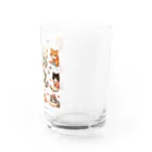 lanboの猫ちゃん大家族 Water Glass :right