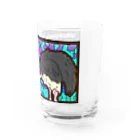 takku@doodlesのダチョウとフラミンゴ Water Glass :right