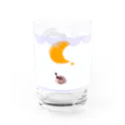 nana_634のしいちゃんと月 Water Glass :right