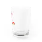 Lily bird（リリーバード）の英字付き うさぎリンゴちゃん Water Glass :right