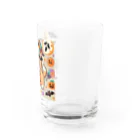 あとりえmignonのハロウィンドッグ Water Glass :right