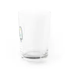 CHIMNEY雑貨店のななしのおばけちゃんシスターズ(黒フチ) Water Glass :right