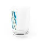 peonicのブライトブルーストライプ Water Glass :right