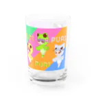 ウサネコのぷり☆全員集合 カラフル Water Glass :right