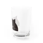 Arts&Crafts Muuののぞき見ねこ Water Glass :right