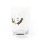 にこぴの生きもの屋さんのカラフルポップなイモムシ Water Glass :right