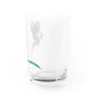 ぺちぺち工房 Pechi Pechi Atelierの世界一美しい鳥 ケツァール Water Glass :right