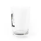 ちゃこぺん（SUZURI店）のクロネコロッタ Water Glass :right