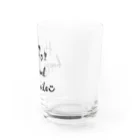 POKKEのHello!! happy&smile【BLACK】 Water Glass :right