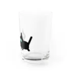 ぷっちのくろねこレグのおさんぽ Water Glass :right