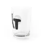 ちょこれーときゃっとの黒猫カカオたんの猫文字小物「CAT」 Water Glass :right