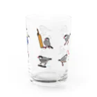 たかはらの桜文鳥が集合したよ Water Glass :right