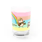 “すずめのおみせ” SUZURI店のだいきち（サマホリ）グラス Water Glass :right