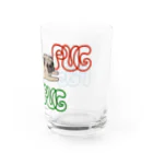 パグ PUG ぱぐ  OHMAI GALLERYのPUG-パグ-ぱぐ　グラス Water Glass :right
