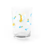 シカトコのコーギーとチューリップ Water Glass :right