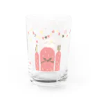 タバタ画房のなまけもの in the party（ピンク） Water Glass :right