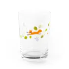 イラストレーター スズキトシエのキツネとリスのグラス Water Glass :right