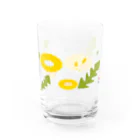 イラストレーター スズキトシエのタンポポとツクシのグラス Water Glass :right