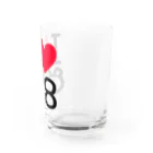 クマバチゴルフ倶楽部のアイ ラブ クマバチ Water Glass :right