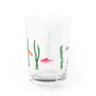 ラクガキのんびりのきんぎょと水草 Water Glass :right