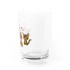SHIROKOARAの可愛い猫ちゃん（まるおくん、もふこちゃん） グラス右面