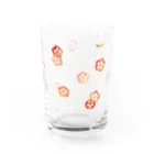 魔法のこむぎ໒꒱· ﾟのオクラ柄(紅) Water Glass :right