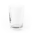 謎モノ店のモノクロ　カモフラサンタ Water Glass :right