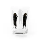 BUHITOLIFEの黒パグ の背中たち Water Glass :right