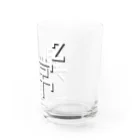 Gregge Southerd #suzuri店の異常の二乗(黒) Water Glass :right