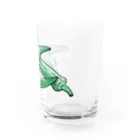 サルハ亭の家庭菜園シリーズ　おくら Water Glass :right