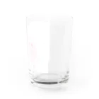 cris mateのメイドハートガッツピンク Water Glass :right