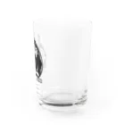 GemBox SUZURI店のモナゴリラ モナコイン 単色BK (SZ) GemBox Water Glass :right