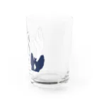 circusの影絵グラス＿鳩（青） Water Glass :right