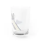 circusの影絵グラス＿イヌ（青） Water Glass :right