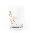 circusの影絵グラス＿イヌ（赤） Water Glass :right