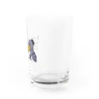 dokukinoko1000の怪鳥ハシビロコウのセンさん11　カラー Water Glass :right