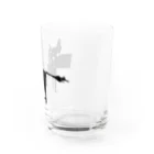 影のお馬さんの黒いお馬さん Water Glass :right