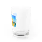 チョークアートゆらり沖縄の守り神シーサー Water Glass :right