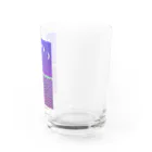 采-aya-の月とフェンス Water Glass :right