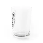 yyyyのsibakenface Water Glass :right