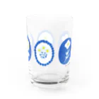 kurogoma.の青い花 Water Glass :right