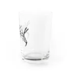 Hachijuhachiのlight and shadow メタルロゴ　ブラック Water Glass :right