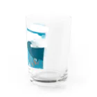 深夜の山奥のふゆのしろはうつくしい Water Glass :right