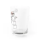 楽猫楽描しげ屋のメガネにゃんこ Water Glass :right