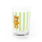 cocoartの雑貨屋さんの【you are not alone.】（茶くま）＝SALE中！！ Water Glass :right