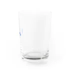 雨かひよりかの扇とグッピー Water Glass :right