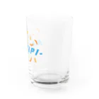 うさぎちゃんアイランドのKAKIPI- ロゴ 青 Water Glass :right